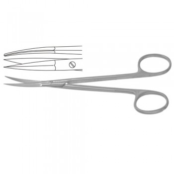 Peck-Joseph Face-Lift Scissor Curved - Sharp/Sharp Stainless Steel, 14.5 cm - 5 3/4"